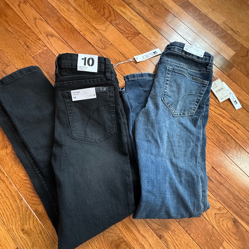 Joes jeans set of 2 the rad skinny jeans size 10 brand new